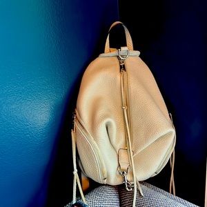 REBECCA MINKOFF Julian backpack in powder blue, like new.